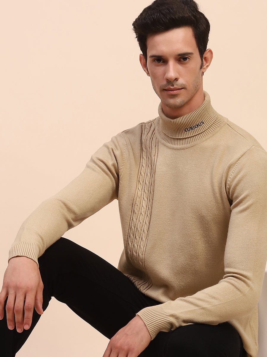 Camla Barcelona Cable Knit Turtleneck Sweater