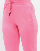Madame Solid Hot Pink Track Pants