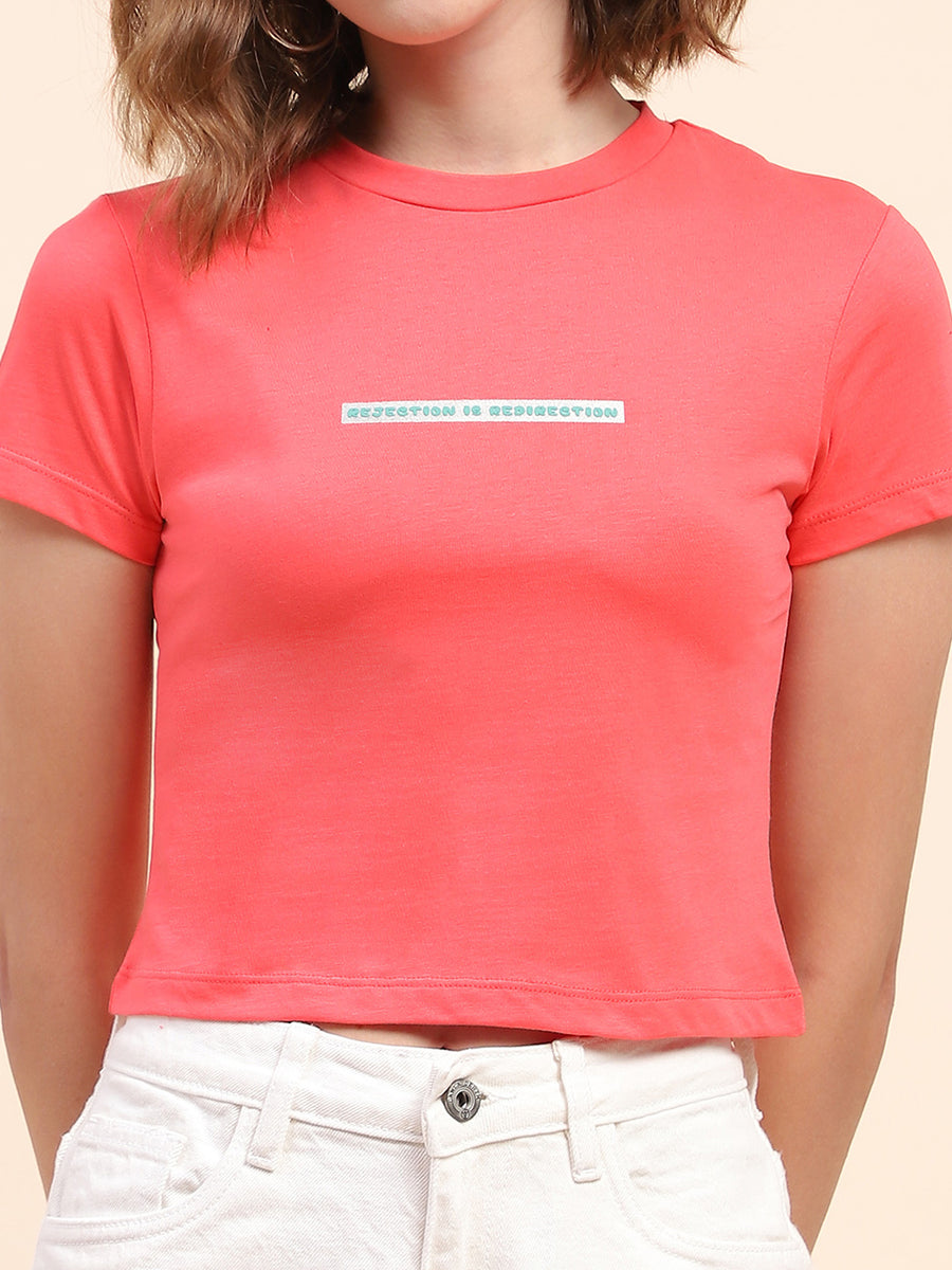 Camla Barcelona Typography Pink T-Shirt