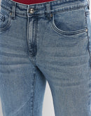 Camla Barcelona Men'S Anthra Blue Regular Fit Jeans