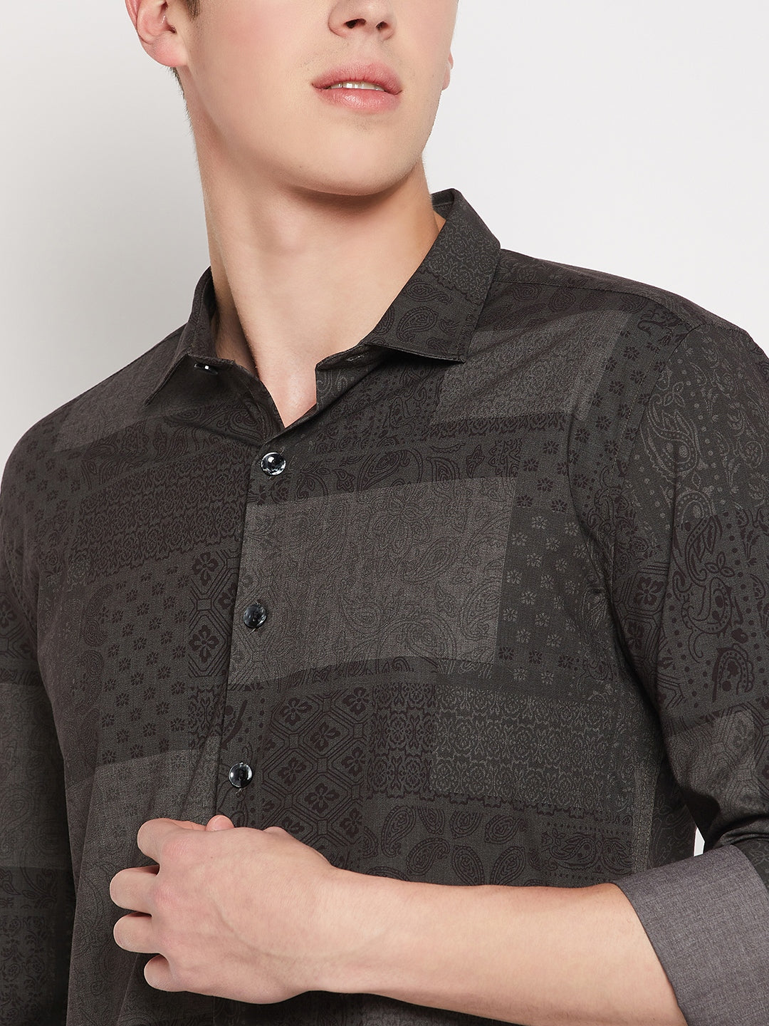 Camla Barcelona Olive Green Shirt For Men