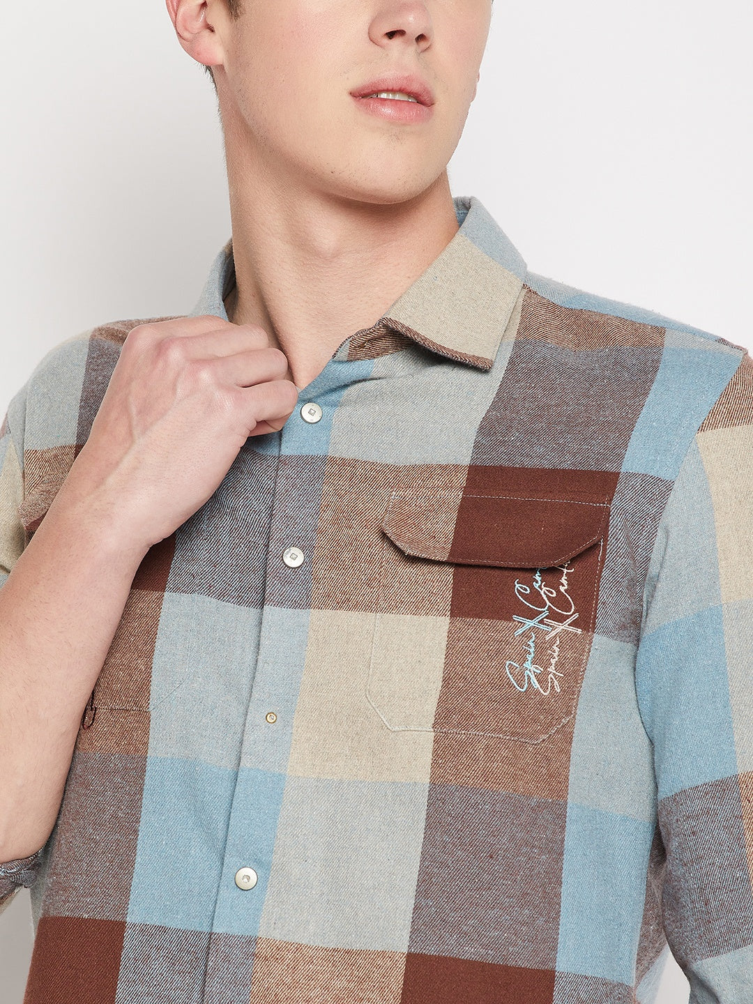 Camla Barcelona Sky Blue Shirt For Men