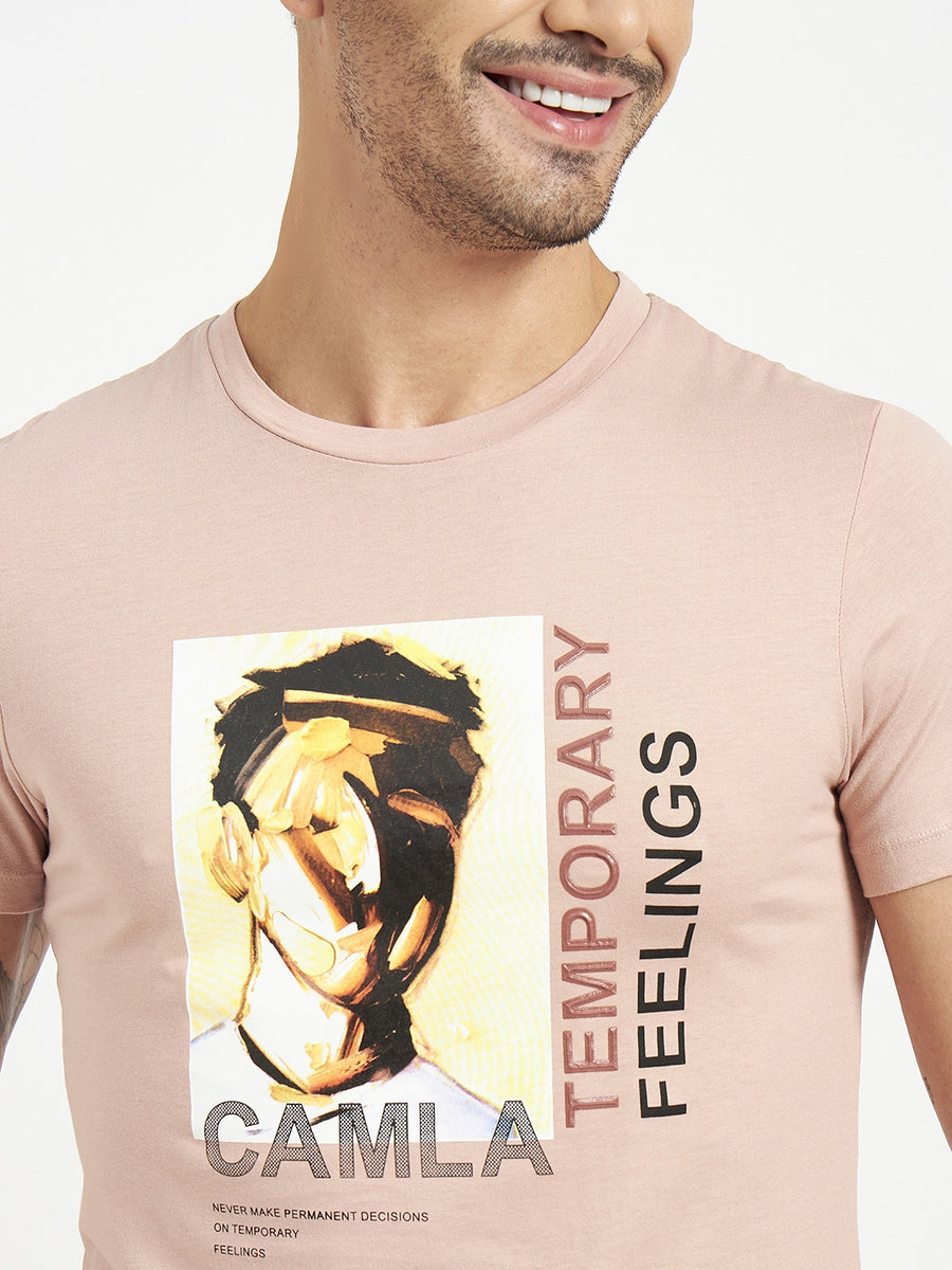 Camla Dustypink T- Shirt For Men