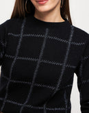 Madame Black Round Neck Sweater