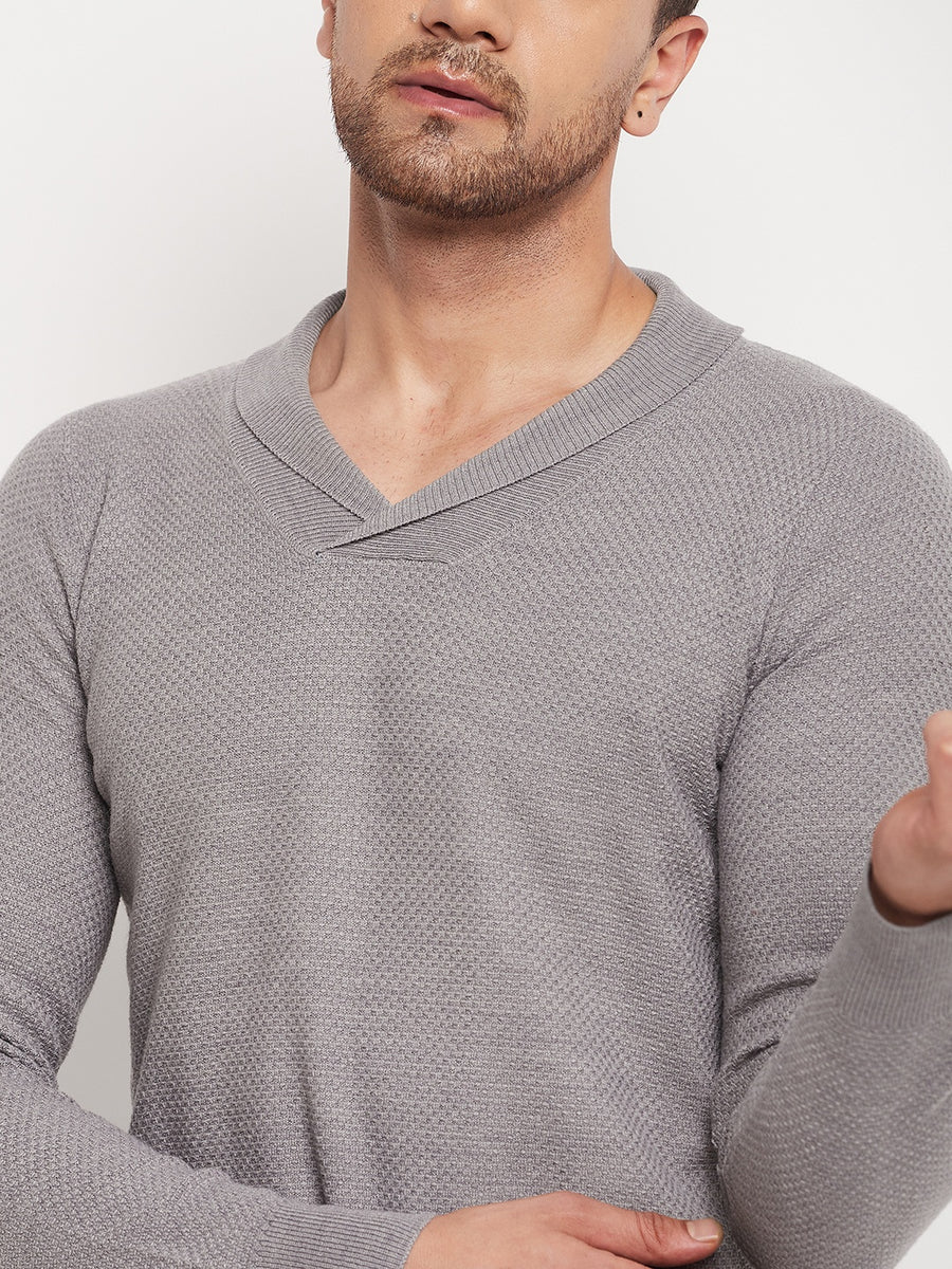 Camla Grey Sweater For Men