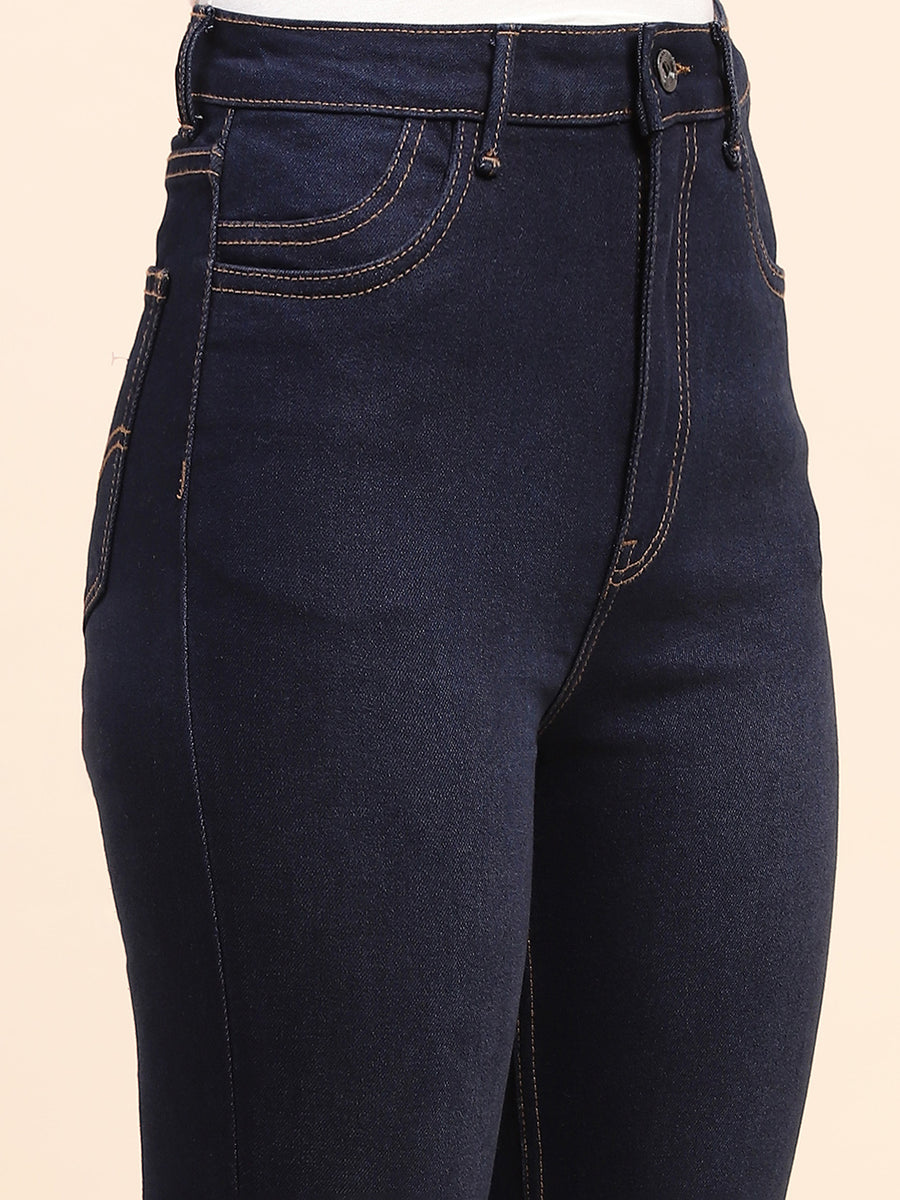Camla Barcelona High Rise Dark Blue Flared Jeans