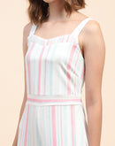 Camla Barcelona Striped White Jumpsuit