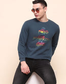 Camla Barcelona Disney Printed Teal Cotton Sweatshirt
