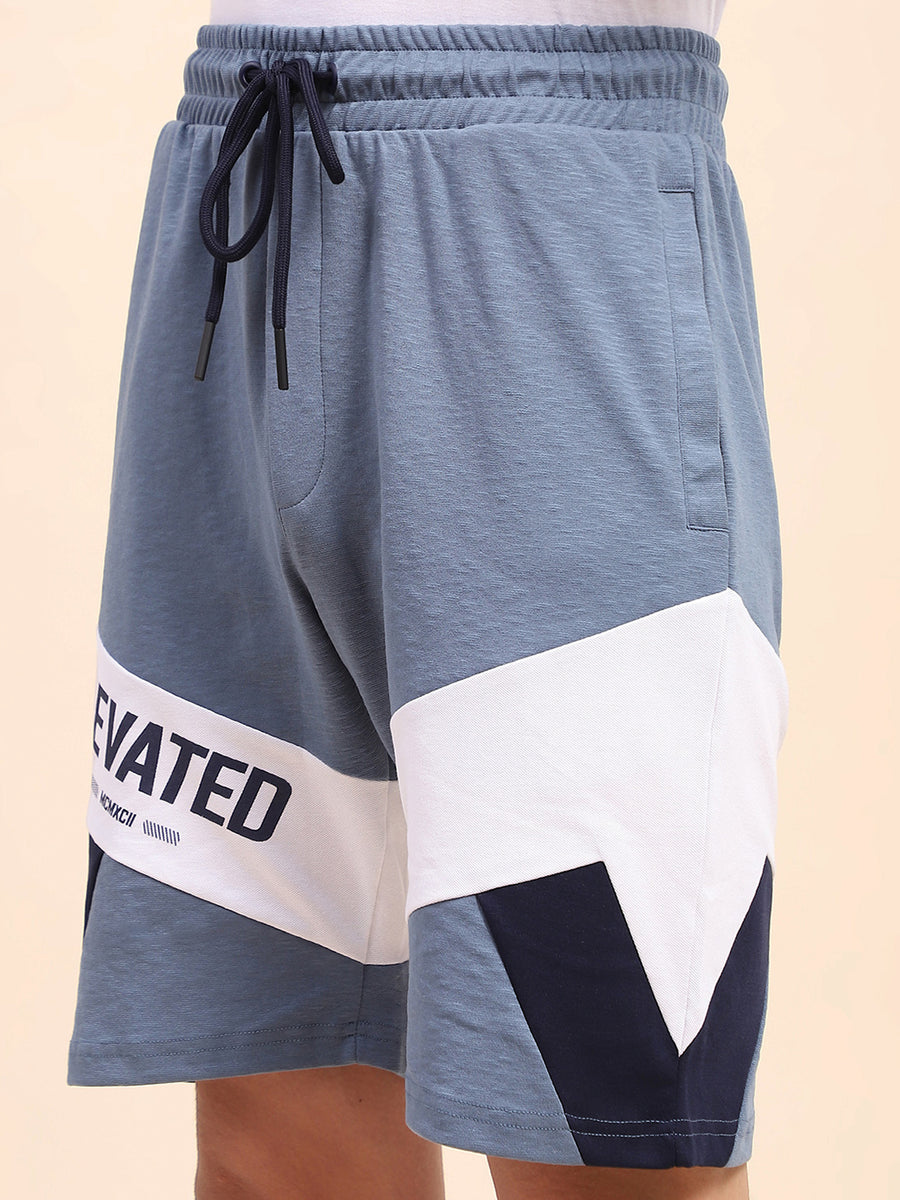 Camla Barcelona Typography Sky Blue Boxer Shorts