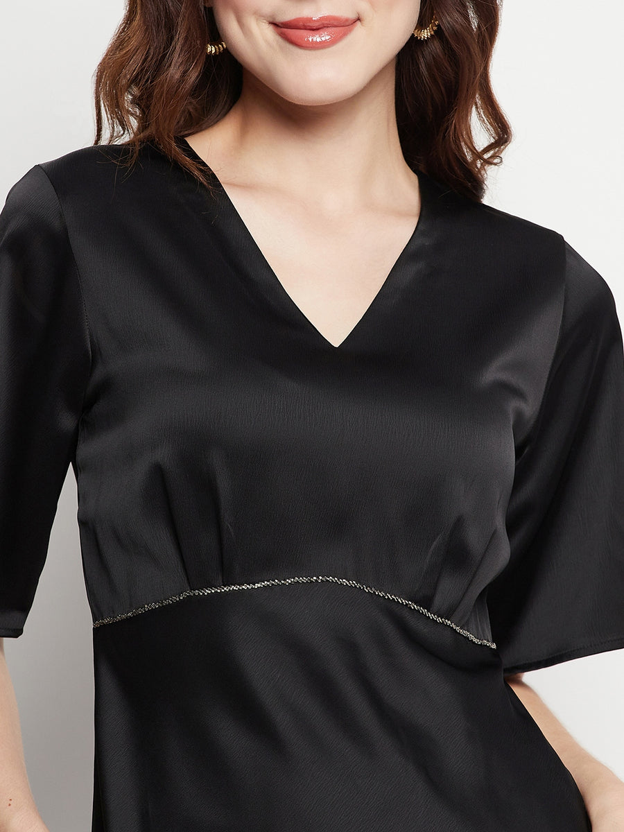 Camla Black Dress For Women