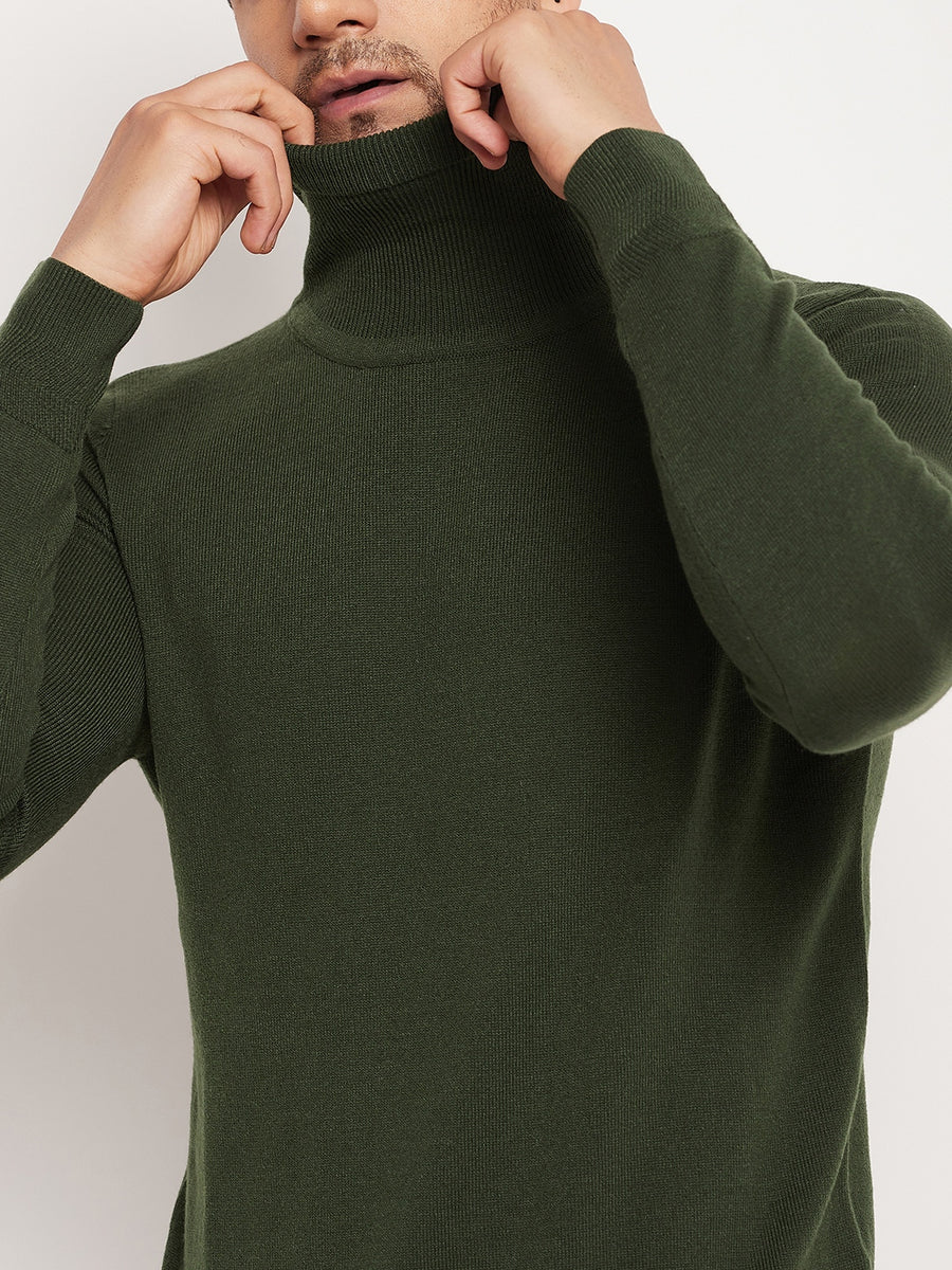 Camla Olive Sweater For Men