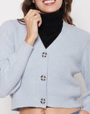 Madame Skyblue Solid Sweater