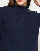 Madame Navy Turtle Neck Sweater