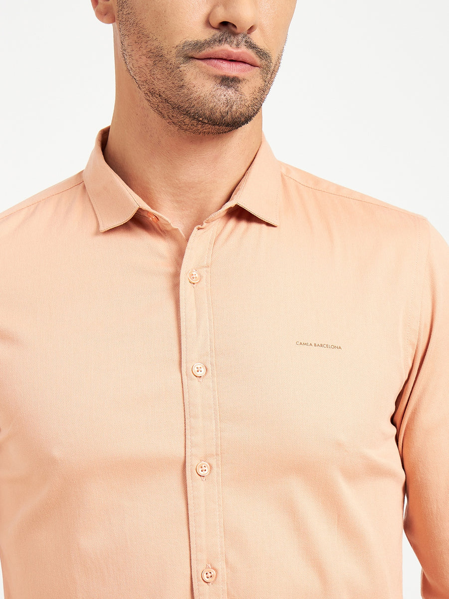 Camla Peach Shirts For Men