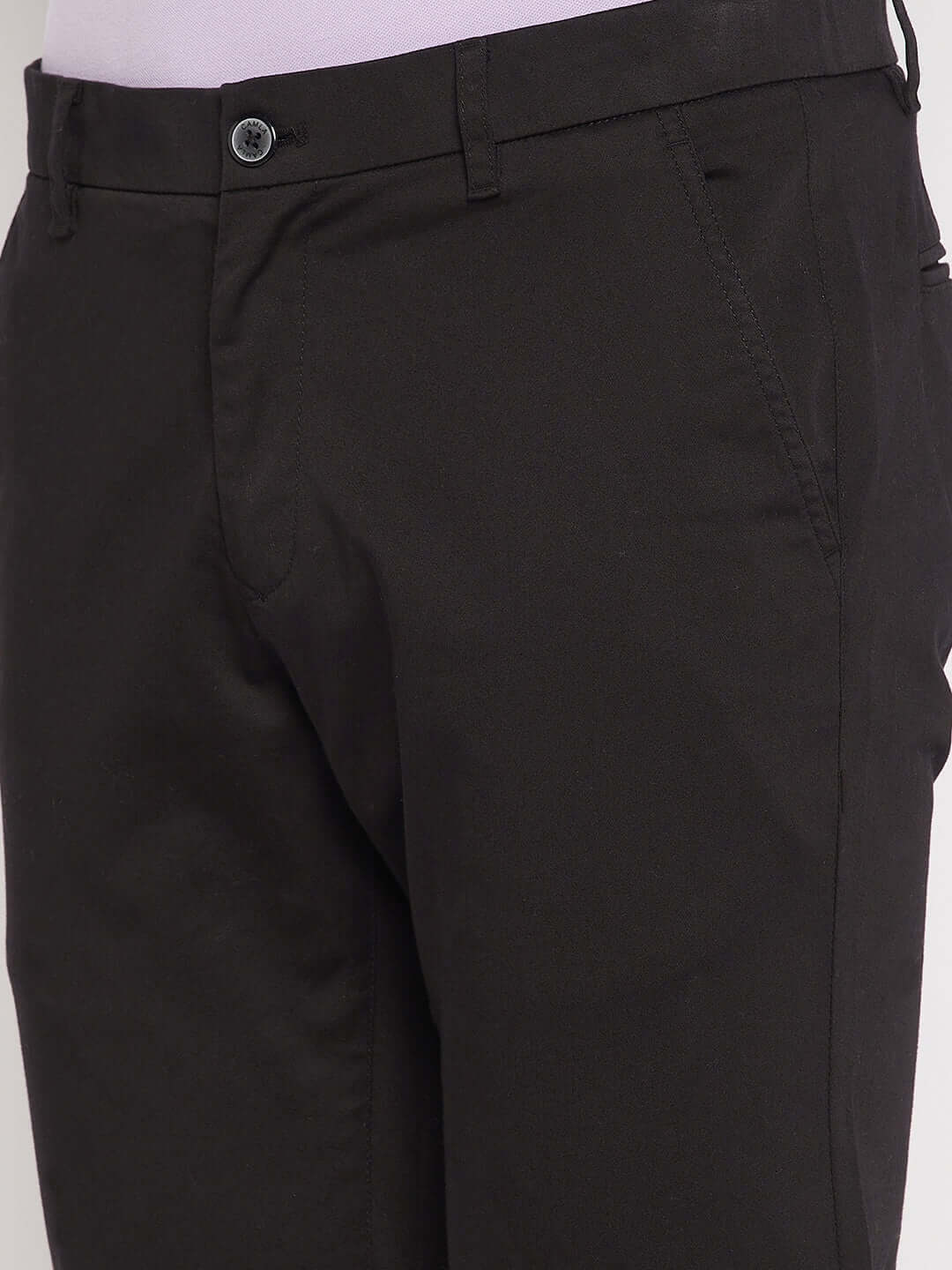 Camla Barcelona Black Trouser For Men