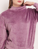 Camla Barcelona Embellished Dark Lilac Co-Ord Set