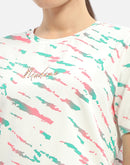 Madame Abstract Print Hot Pink Regular T-shirt