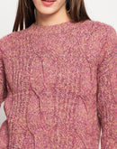 Madame Pink Round Neck Sweater