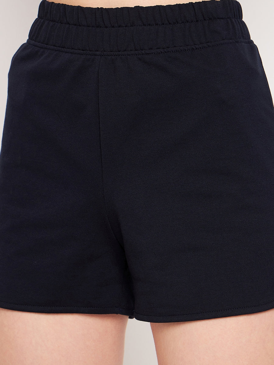 Camla Navy Shorts For Women