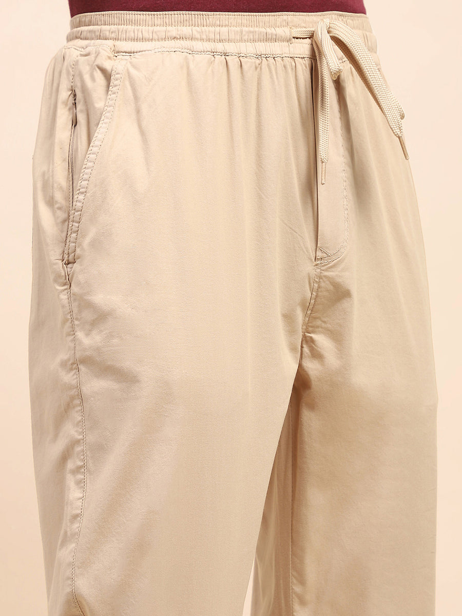 Camla Barcelona Drawstring Waist Beige Jogger