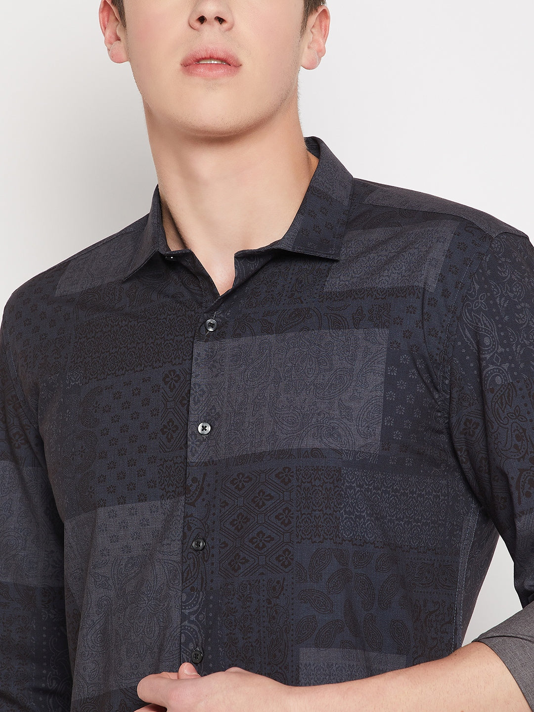 Camla Barcelona Dusty Prussian Blue Shirt For Men