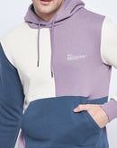 Camla Barcelona Lilac And Blue Colourblocked Sweatshirt