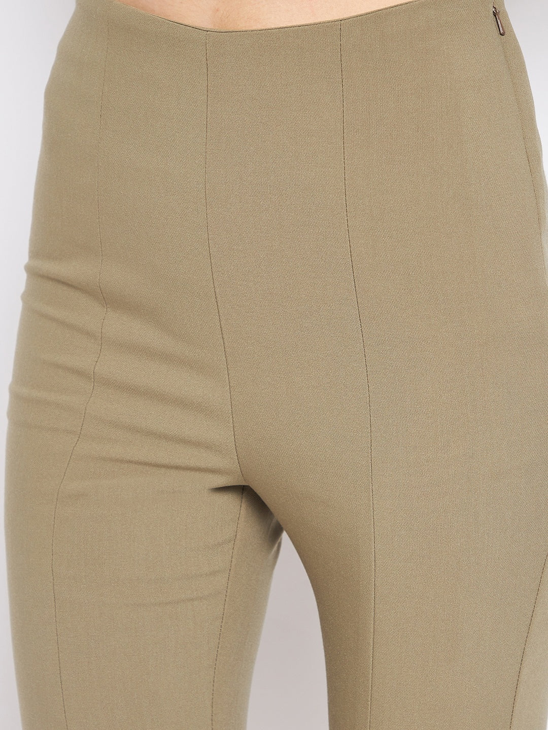 Camla Barcelona Khaki Green Trouser For Women