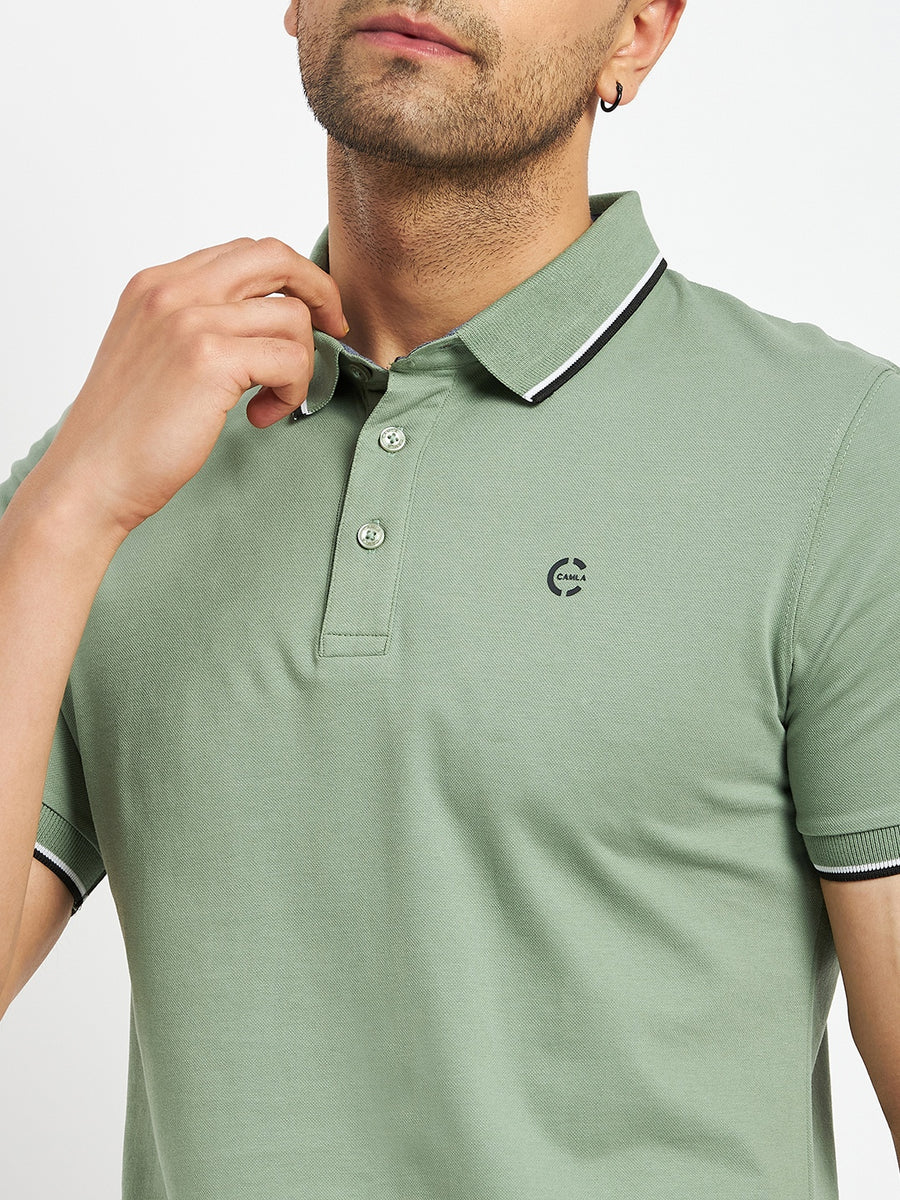 Camla Militarygreen T- Shirt For Men