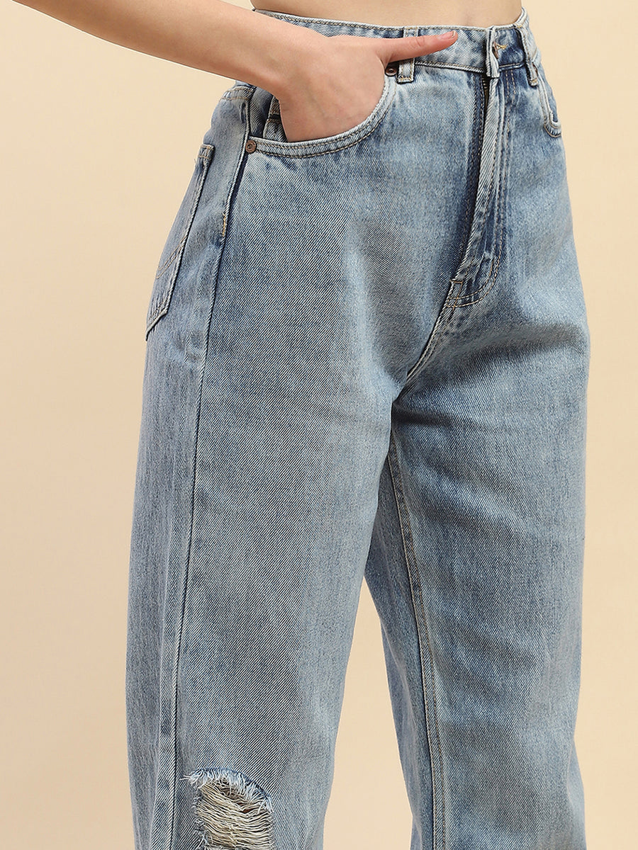 Camla Barcelona High Rise Blue Distressed Jeans