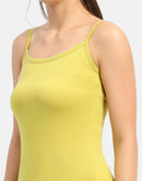 Madame Typography Lime Green  Ribbed Tank top