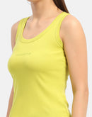 Madame Typography Cyber Lime Tank Top