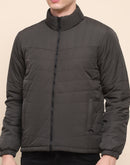 Camla Barcelona Zipper Brown Quilted Jacket