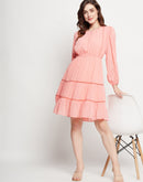 Camla D.Peach Dress For Women