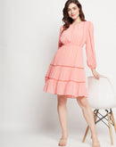 Camla D.Peach Dress For Women