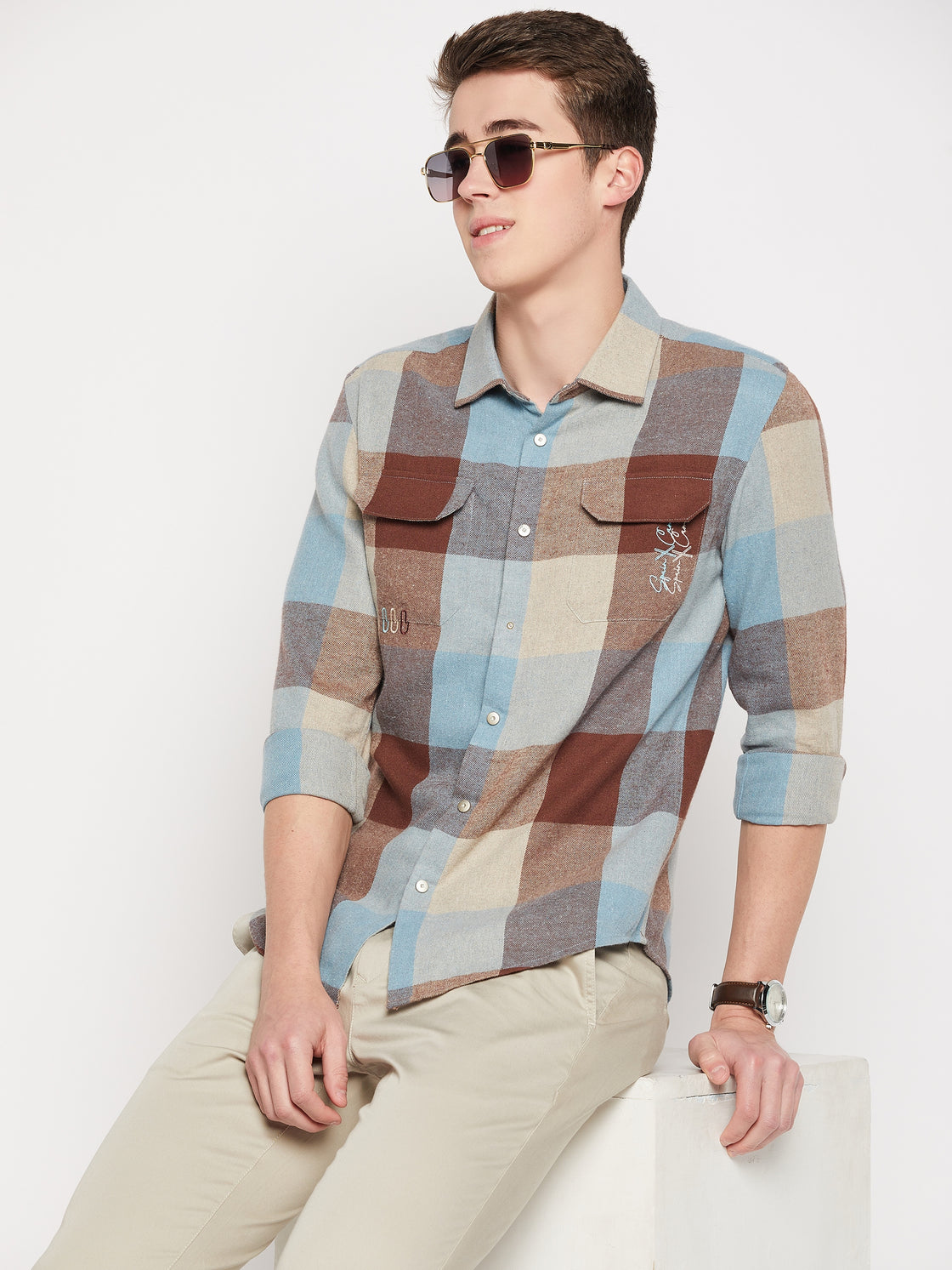 Camla Barcelona Sky Blue Shirt For Men