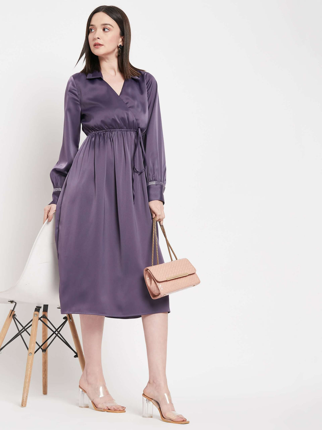 Camla Barcelona Dusty Plum Dress For Women