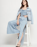 Camla Iceblue Top For Women