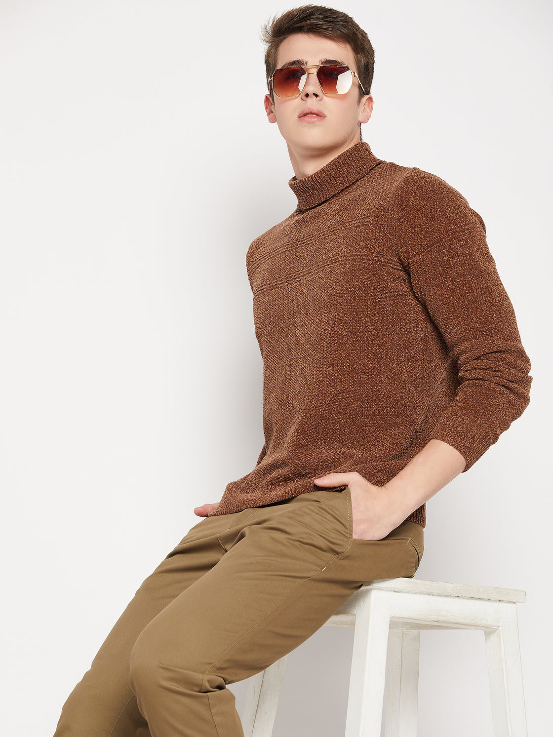 Camla Barcelona Brown Sweater For Men