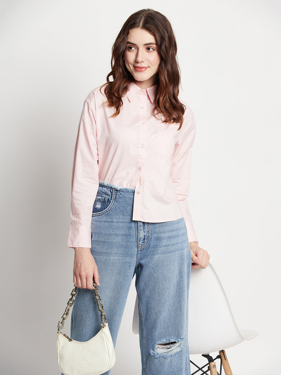 Camla Pink Mickey Shirt For Women