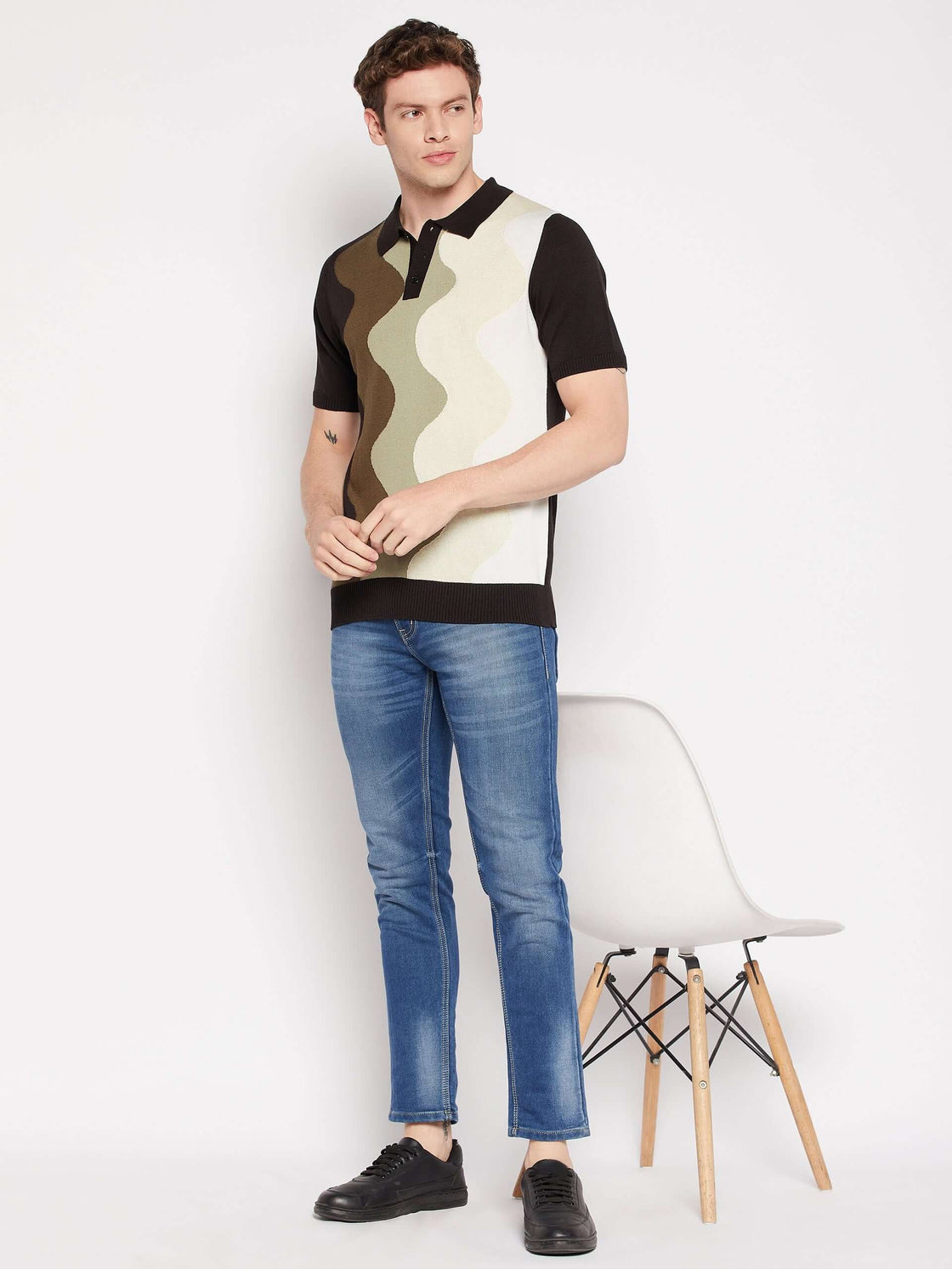 Camla Barcelona Black T-Shirt For Men