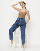 Camla Blue Solid Denim For Women