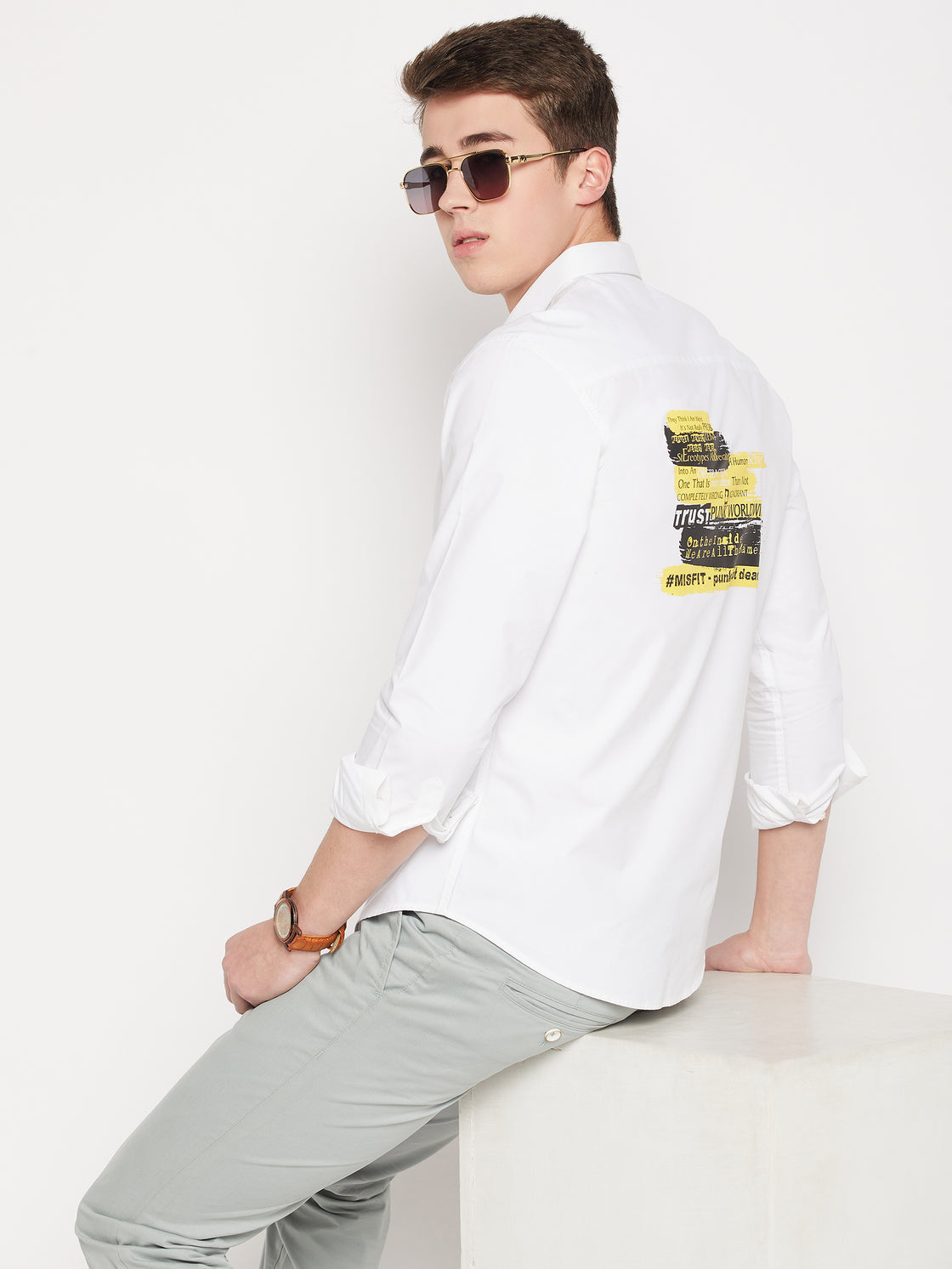 Camla Barcelona White Shirt For Men