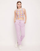 Camla Barcelona Disney Typography Lavender Track Suit