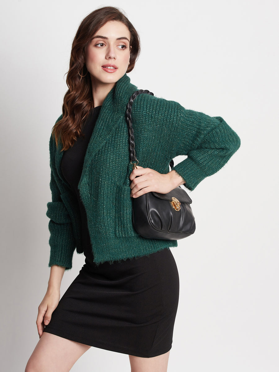 Madame Green Knitted Shrug