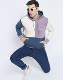 Camla Barcelona Lilac And Blue Colourblocked Sweatshirt