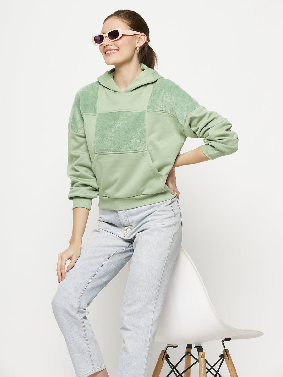 Camla Green Sweatshirt  For Women