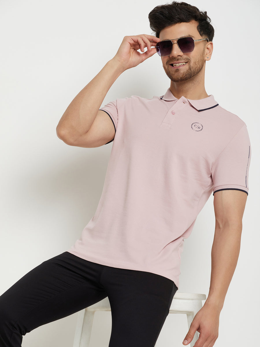 Camla Peach T -Shirt For Men