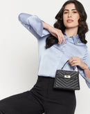 Madame Sky-blue Party Wear Shirt