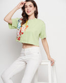 Camla Green Top For Women