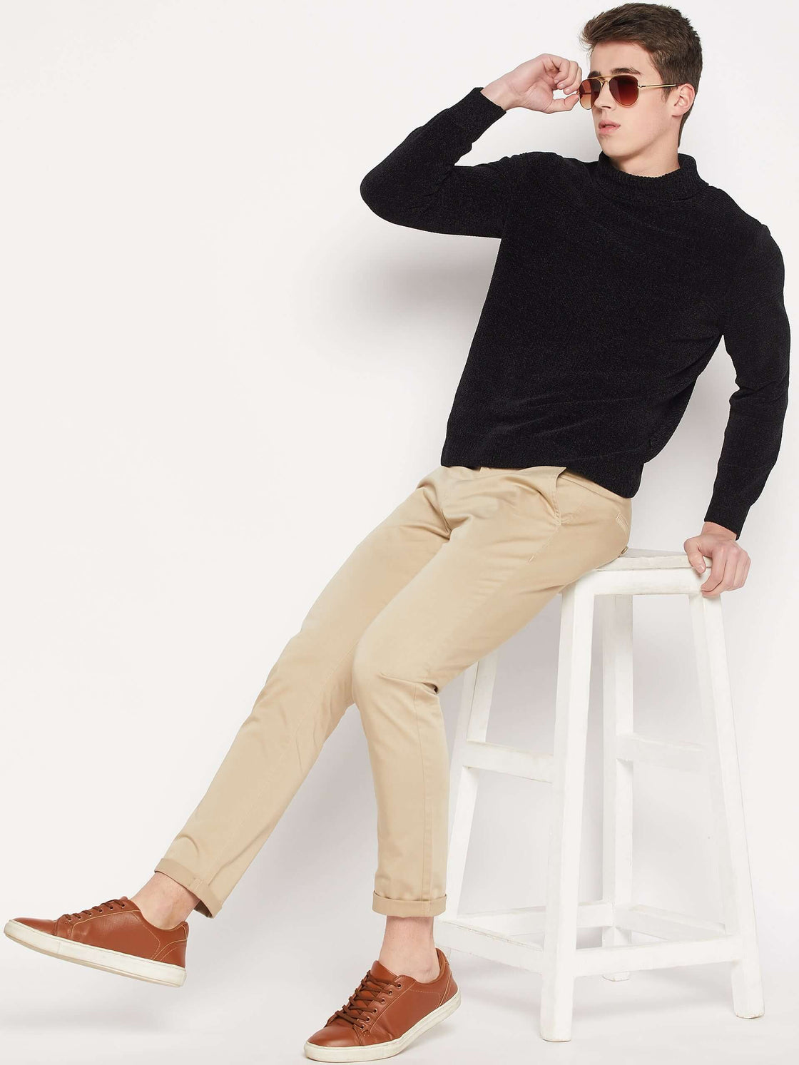 Camla Barcelona Black Sweater For Men
